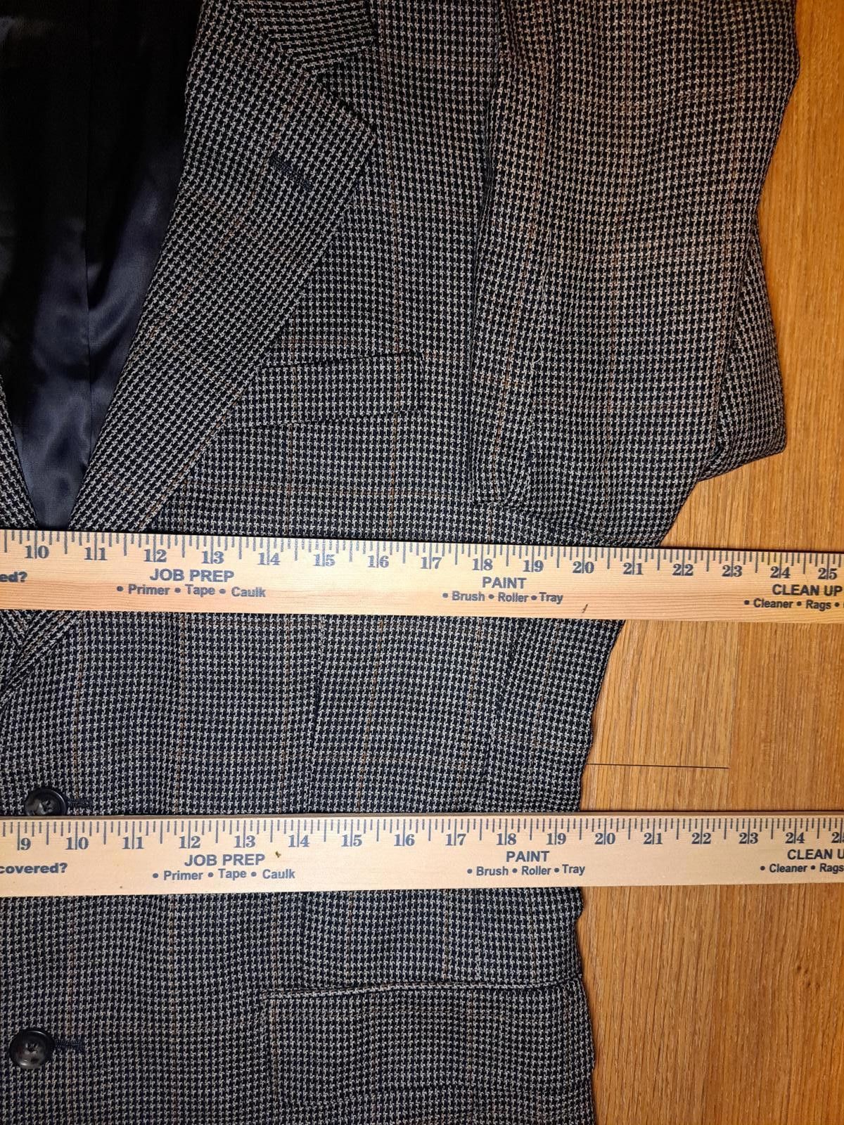 Jos. A. Bank NEW Jos A Bank Sport Coat Mens 40R Houndstooth Silk Wool Size 40R - 11 Thumbnail