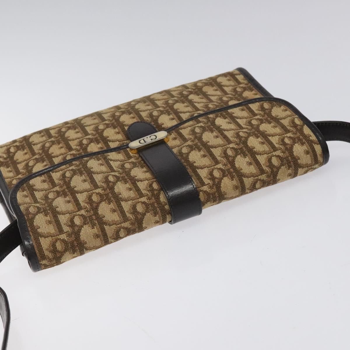 Dior DIOR Trotter Canvas Shoulder Bag Brown Size ONE SIZE - 6 Thumbnail