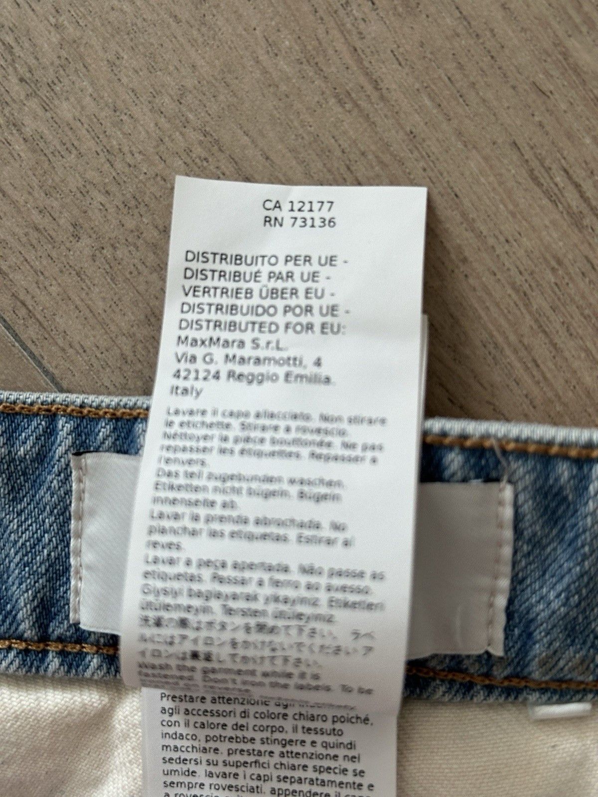 Sportmax Sportmax Fedra Flared High Waist Denim Paint Effect Jeans Size 26" / US 2 / IT 38 - 21 Thumbnail