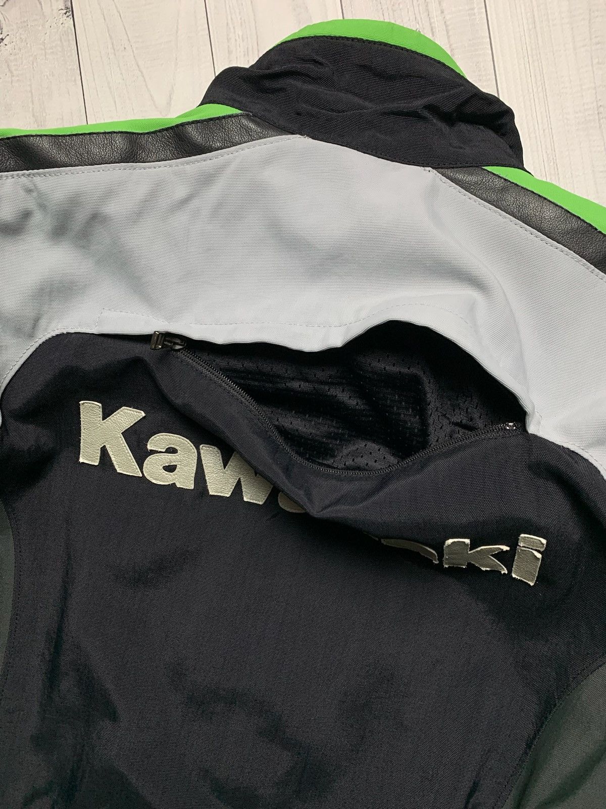Vintage Vintage Kawasaki Moto jacket size logo green line Size US S / EU 44-46 / 1 - 11 Thumbnail