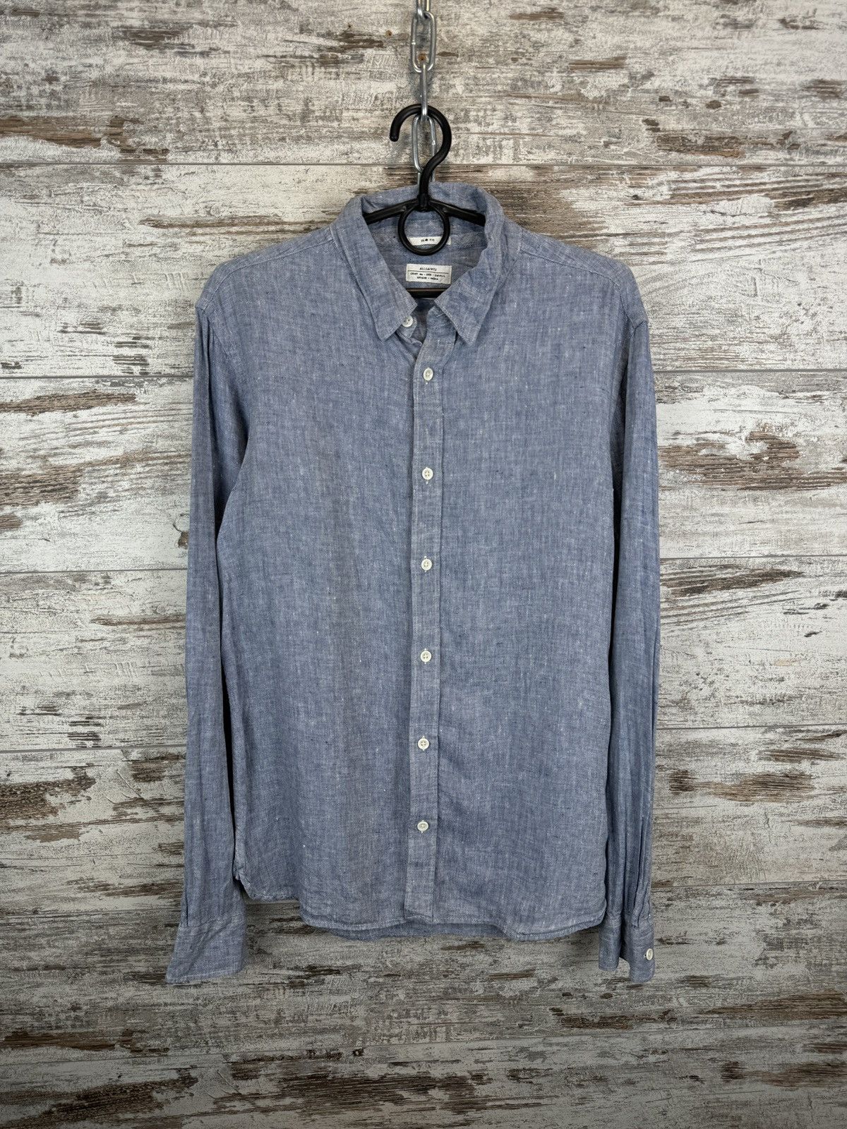 Allsaints × Japanese Brand Mens AllSaints Reaper LS Shirts button up linen luxury Size US S / EU 44-46 / 1 - 2 Thumbnail
