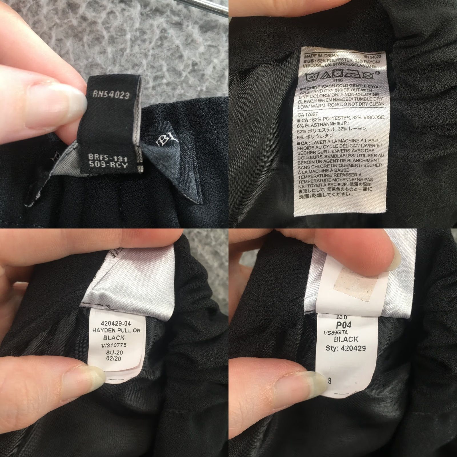 Banana Republic Banana Republic Dress Pants Womens 8 Black Mid Rise Zip Tapered Front Flat Dress Pants Size 30" / US 8 / IT 44 - 10 Thumbnail
