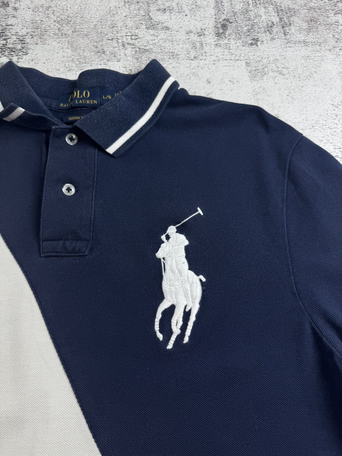 Polo Ralph Lauren Men’s L Polo Ralph Lauren Big Pony Chief Keef Y2K France Flag Polo T Shirt Tee Size US L / EU 52-54 / 3 - 6 Thumbnail
