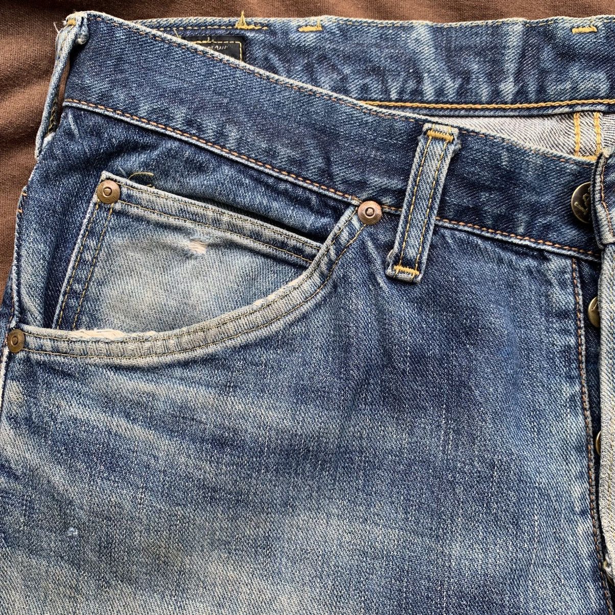 Lee × Vintage VINTAGE RE-PRO 50s LEE RIDERS HALF SELVEDGE FLY BUTTON Size US 34 / EU 50 - 6 Thumbnail