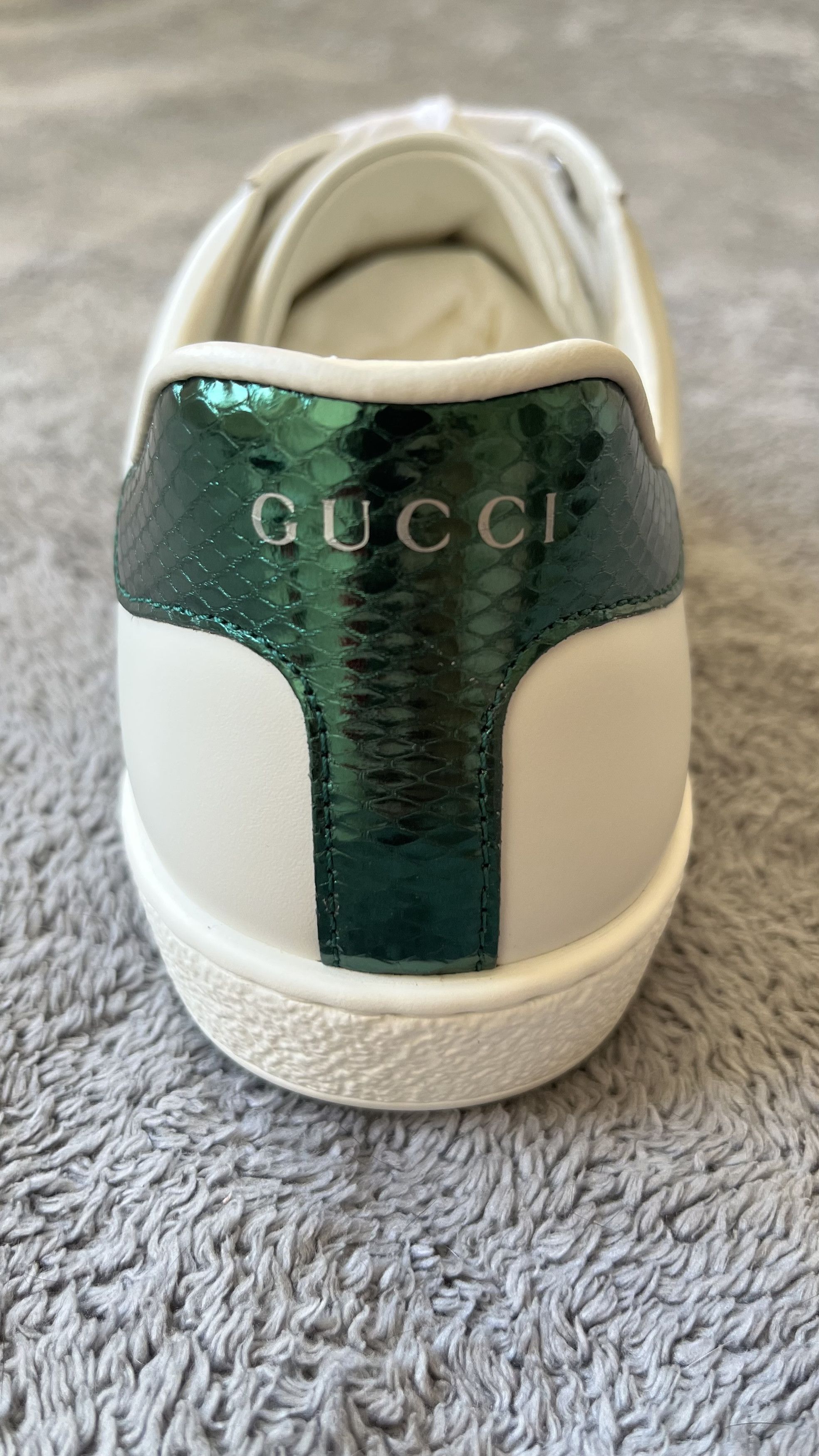 Gucci Gucci Ace Embroidered Snake Sneakers – White Size US 9 / EU 42 - 7 Thumbnail
