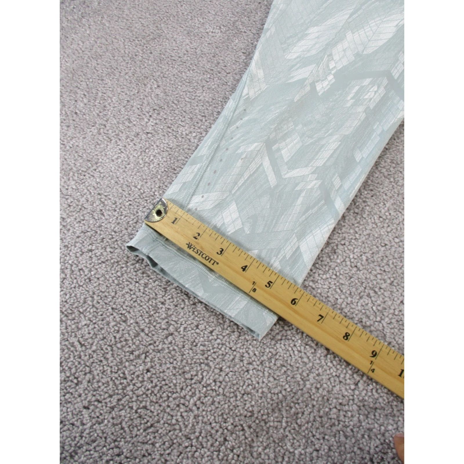 Lululemon Lululemon Leggings Womens 10 Swift Speed HR Crop Light Blue Green Chevron Activewear Cropped 10 Green 90s Athleisure Womens Size 32" / US 10 / IT 46 - 5 Thumbnail