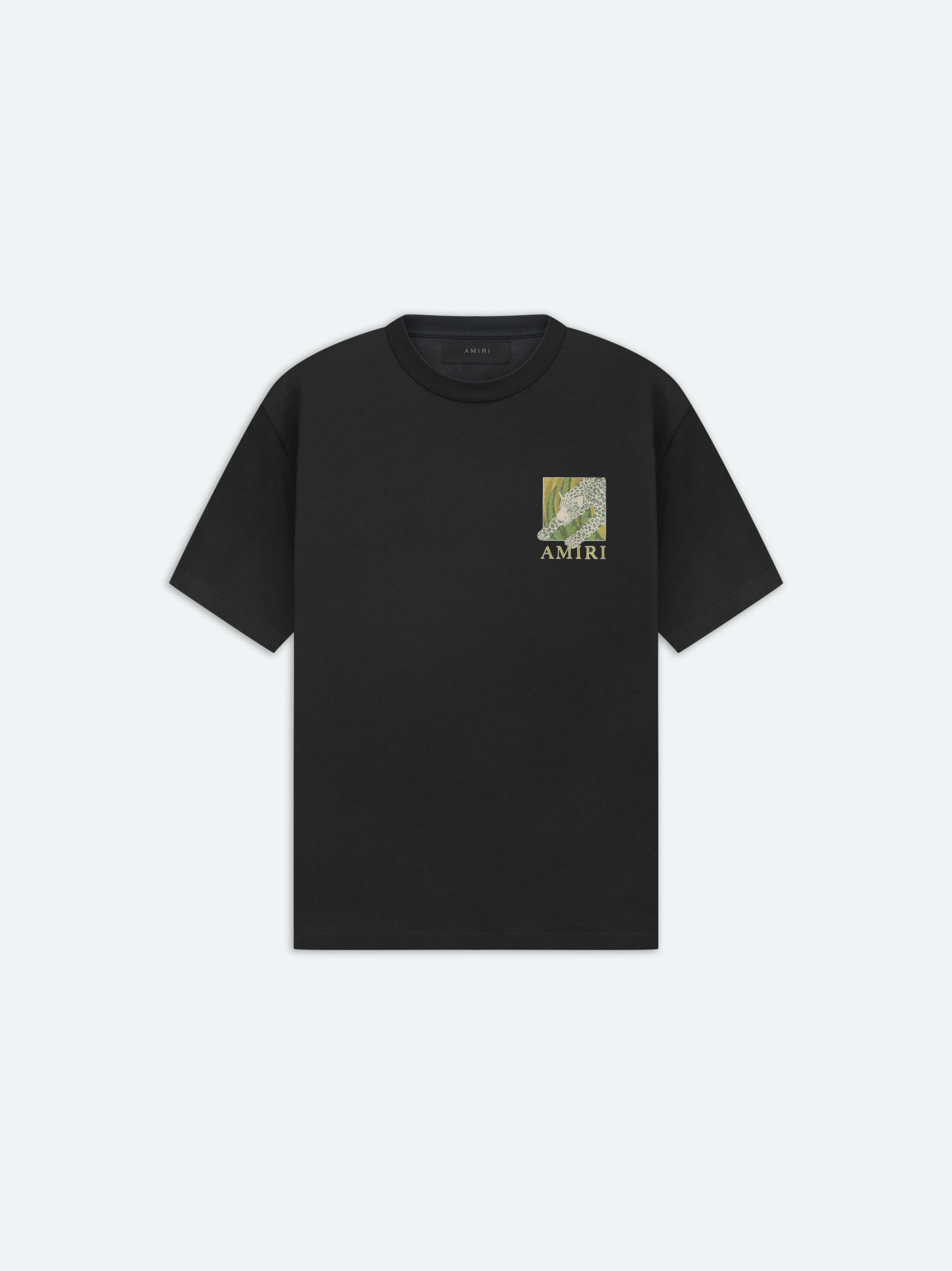 o1orln1025 Leopard T-Shirt in Black