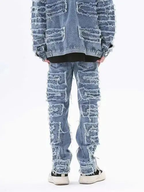 VIBE Stacked Denim Jeans Size US 32 / EU 48 - 2 Thumbnail