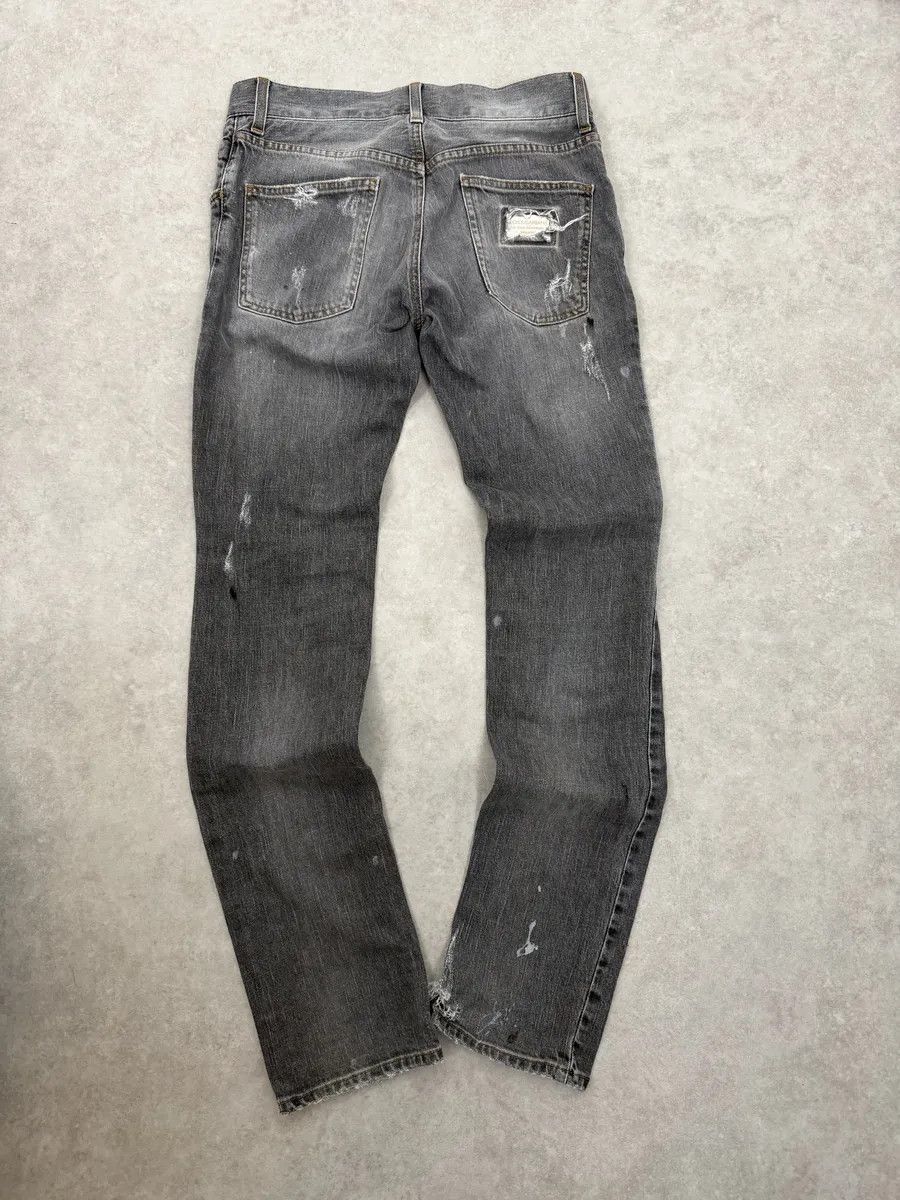 Dolce & Gabbana AW2012 Dolce & Gabbana Grey Distressed Slim Denim Jeans Size US 39 - 5 Thumbnail