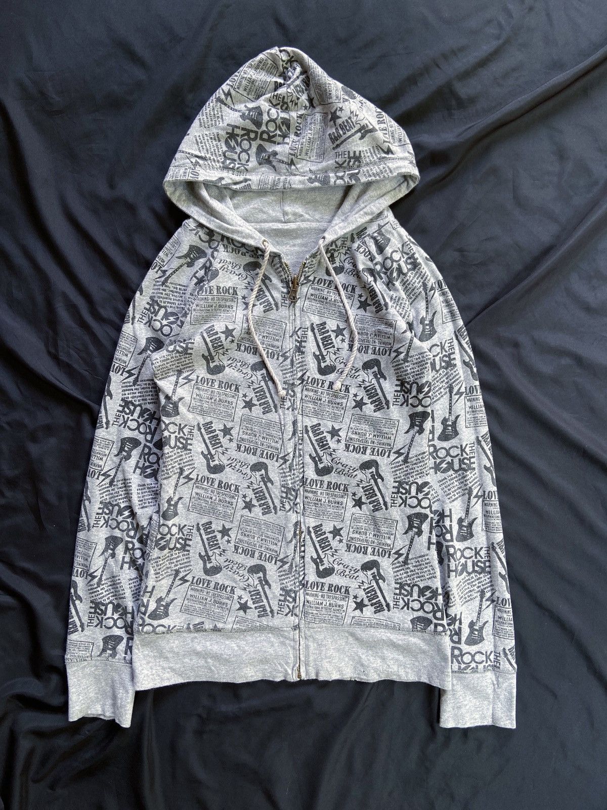 Isamu Katayama Backlash JAPANESE LOVE ROCK REVERSIBLE ZIP HOODIE Size US S / EU 44-46 / 1 - 1 Thumbnail