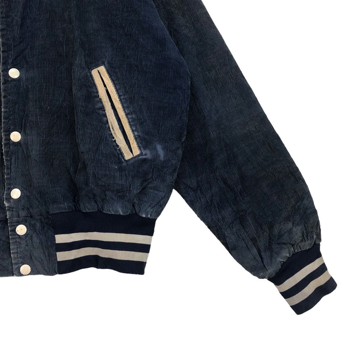 Vintage VTG 80s Bomber Buccaneer Mfg Wrestling Jacket Made In Usa Size US M / EU 48-50 / 2 - 6 Thumbnail