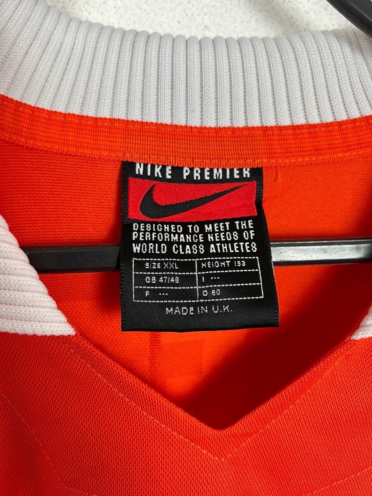 Nike 90s Vintage Nike KNVB Netherlands 1997 Home Kit Jersey Size US XXL / EU 58 / 5 - 11 Thumbnail
