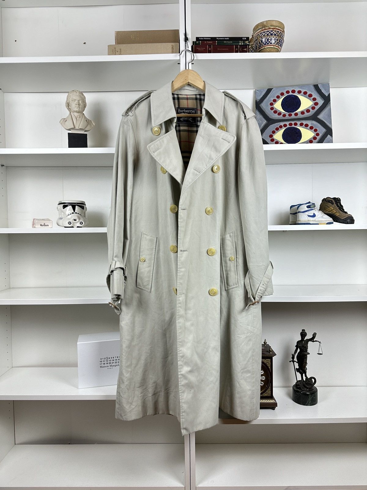 Burberry Prorsum Vintage Burberry nova check trench coat Size US XL / EU 56 / 4 - 1 Thumbnail