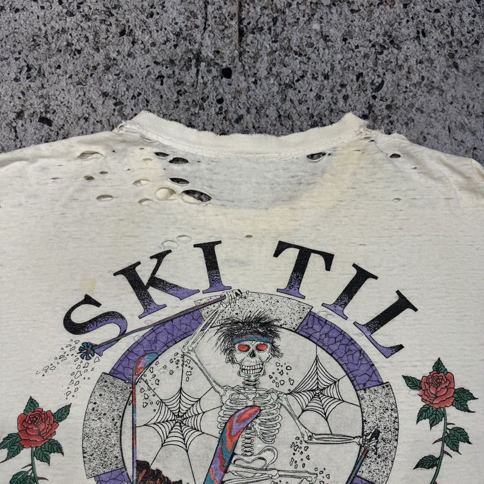 Band Tees Thrashed Faded Distressed Grateful Dead Shirt ERD Grunge Size US XL / EU 56 / 4 - 6 Thumbnail