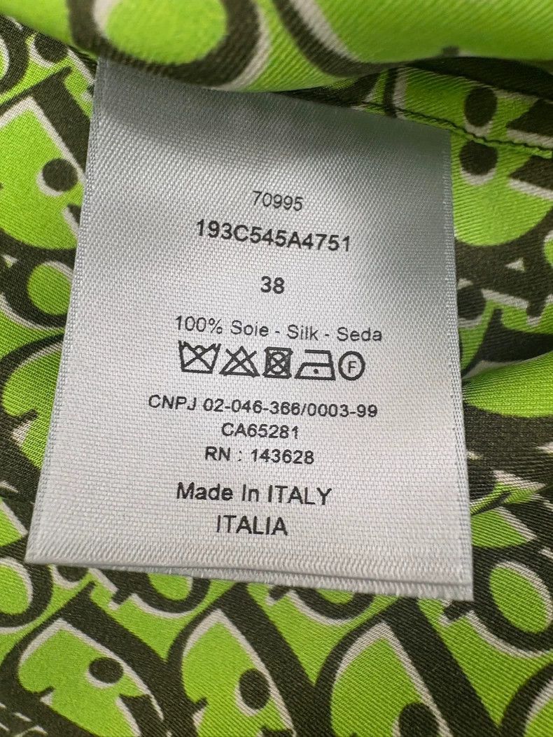Dior Dior Green Silk Short Sleeve Shirt-2505 Size US S / EU 44-46 / 1 - 6 Thumbnail