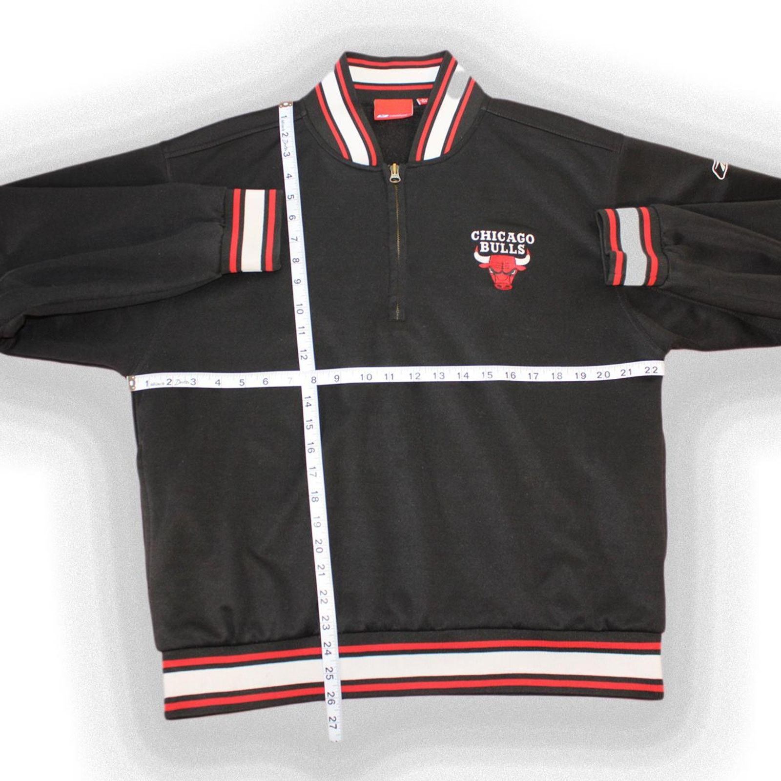 Reebok Vintage 90's Black Reebok Chicago Bulls NBA Varsity Jacket Size US L / EU 52-54 / 3 - 4 Thumbnail