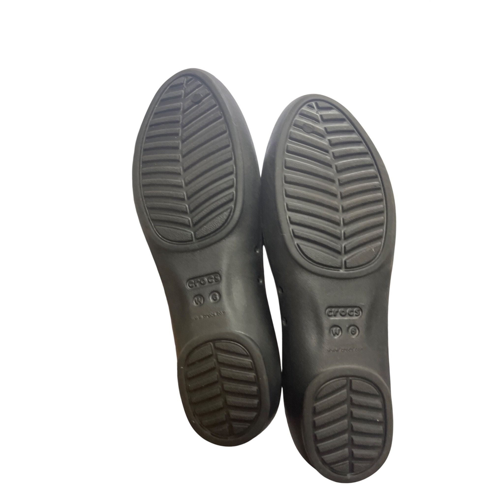 Crocs Crocs womans black rubber slip on casual shoes sz 6 SKU 10-1 Size US 6 / IT 36 - 5 Thumbnail