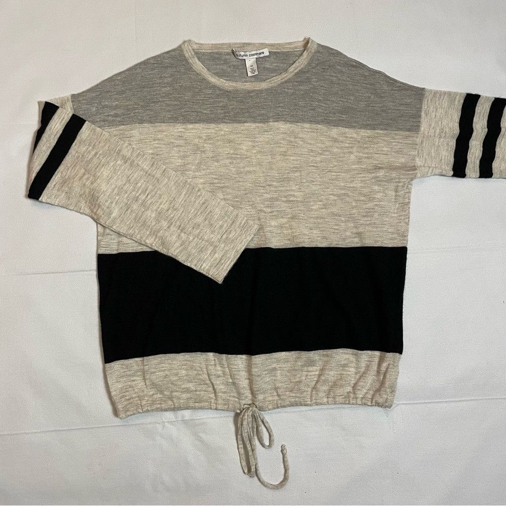 Autumn Cashmere Autumn Cashmere Colorblock Drawstring Hem Sweater Size XS Size XS / US 0-2 / IT 36-38 - 9 Thumbnail