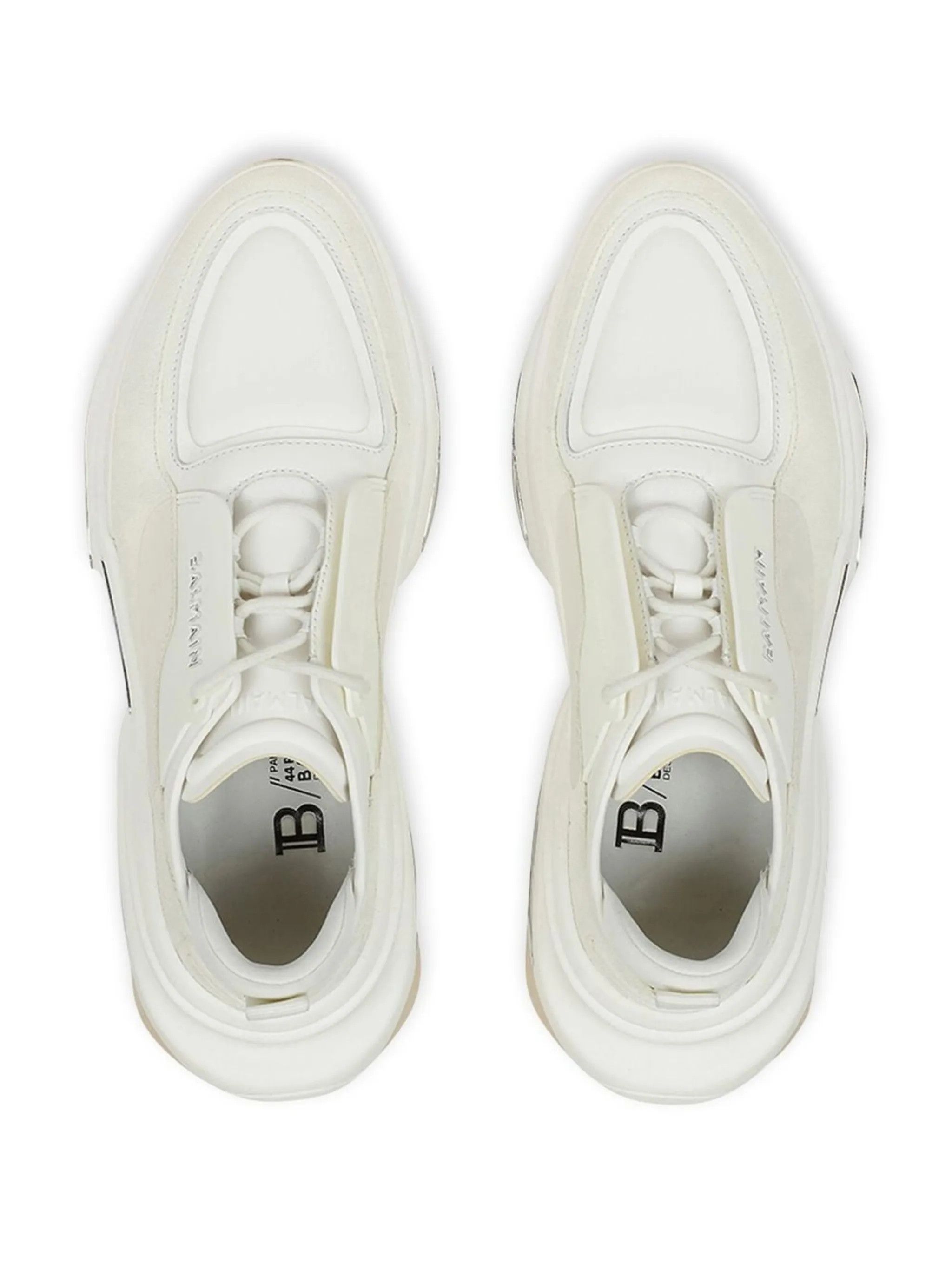 Balmain o1s1wg110425 B-Bold Low-Top Sneakers in White Size US 9 / EU 42 - 4 Thumbnail