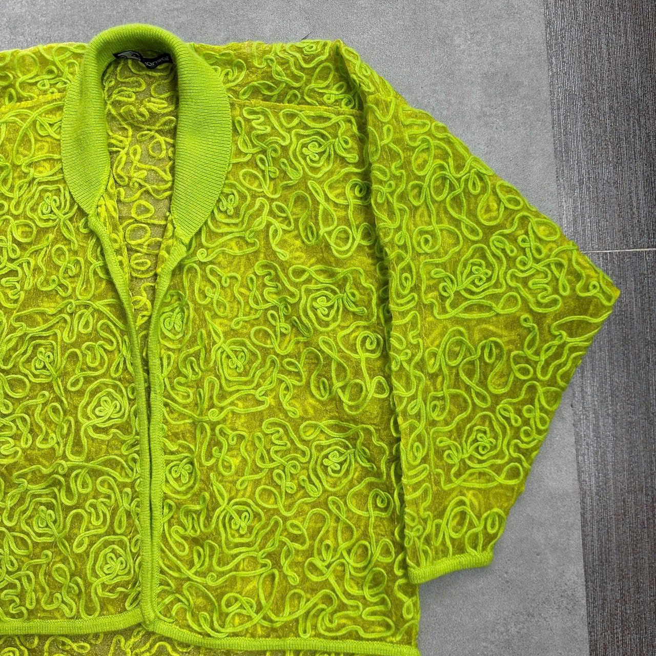 Japanese Brand × Kansai Yamamoto 1970s Kansai Yamamoto Open Front Embroidered Mesh Kimono Size ONE SIZE - 4 Thumbnail