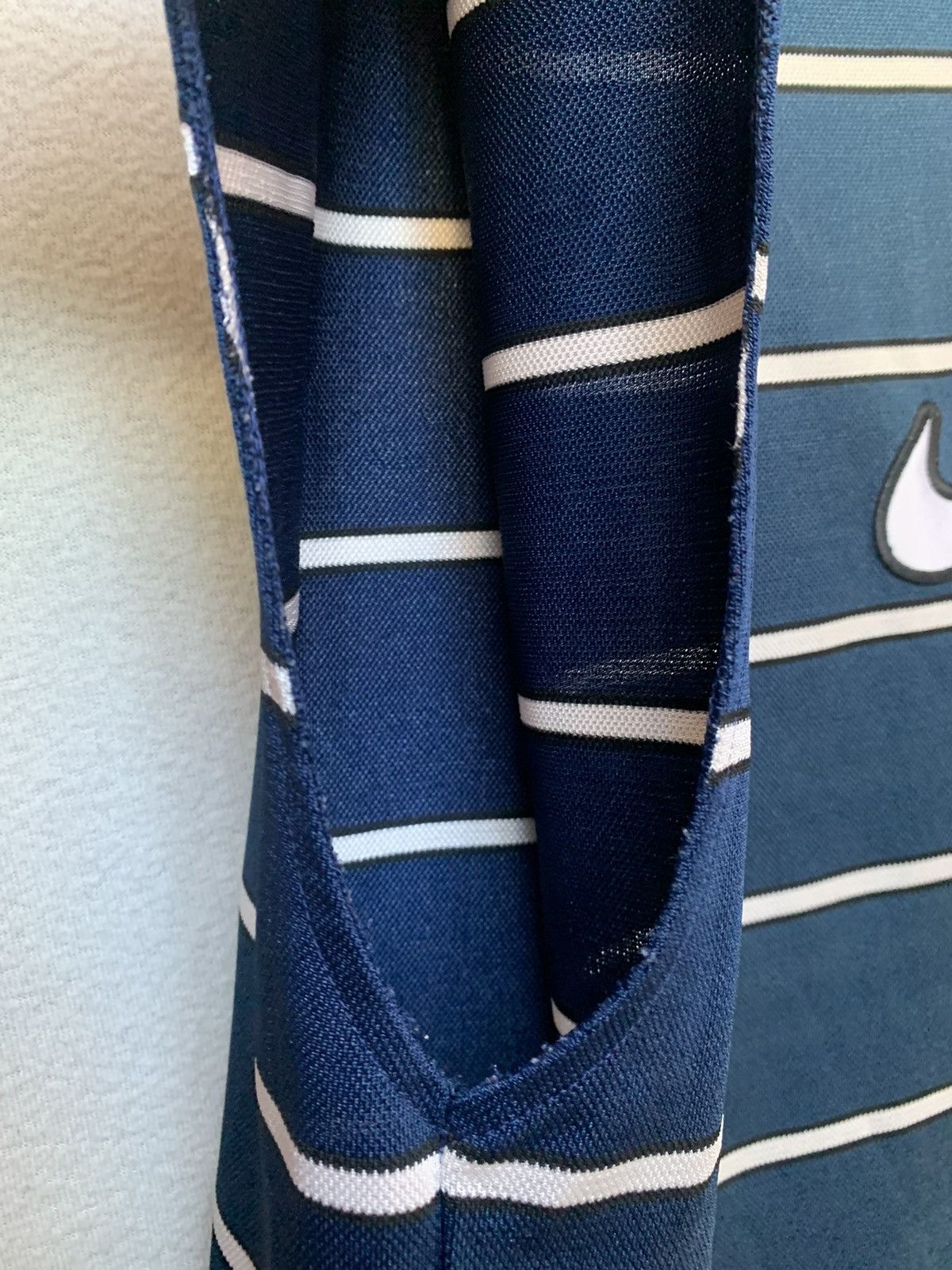 Nike × Vintage Nike 90s Vintage Tank Top Big Logo Striped Shirt | XL Size US XL / EU 56 / 4 - 13 Thumbnail