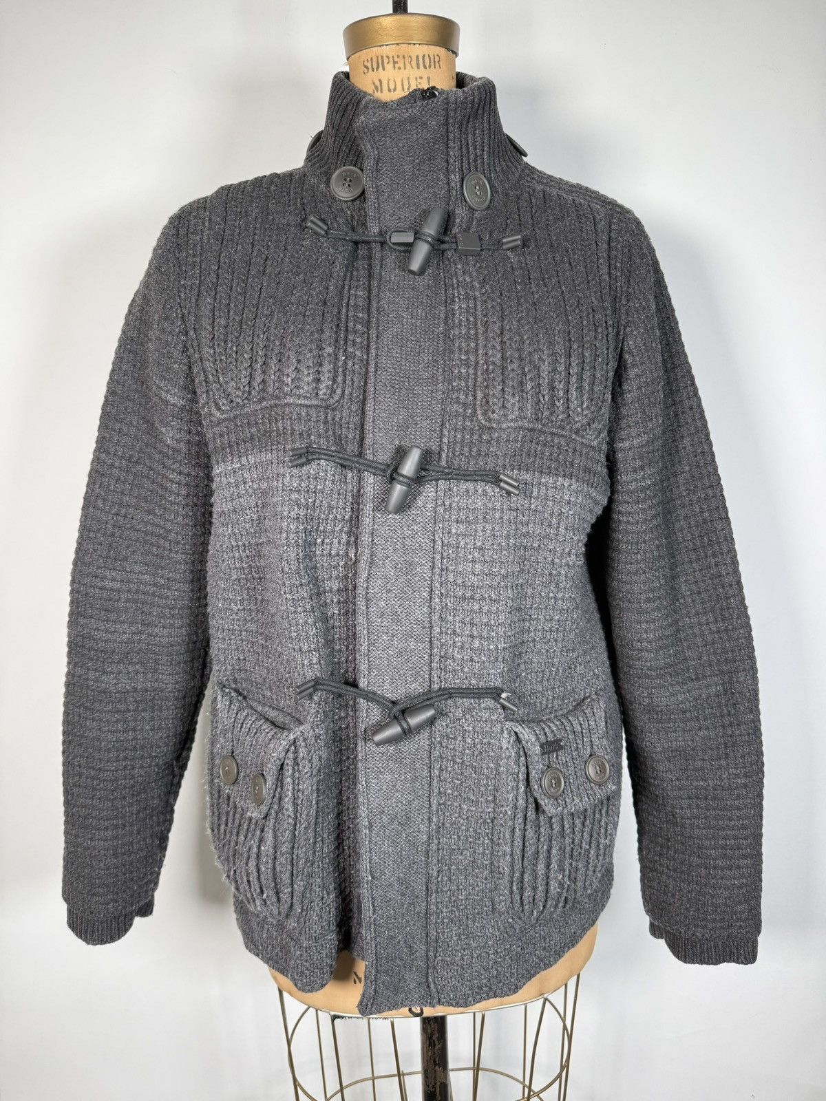 Bark Made in Italy BARK Wool Duffle-Coat Size US M / EU 48-50 / 2 - 1 Thumbnail