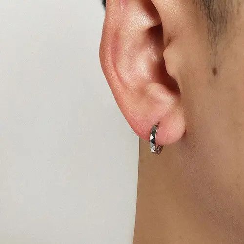 Vintage 100%925 silver retro punk earrings Size ONE SIZE - 1 Thumbnail