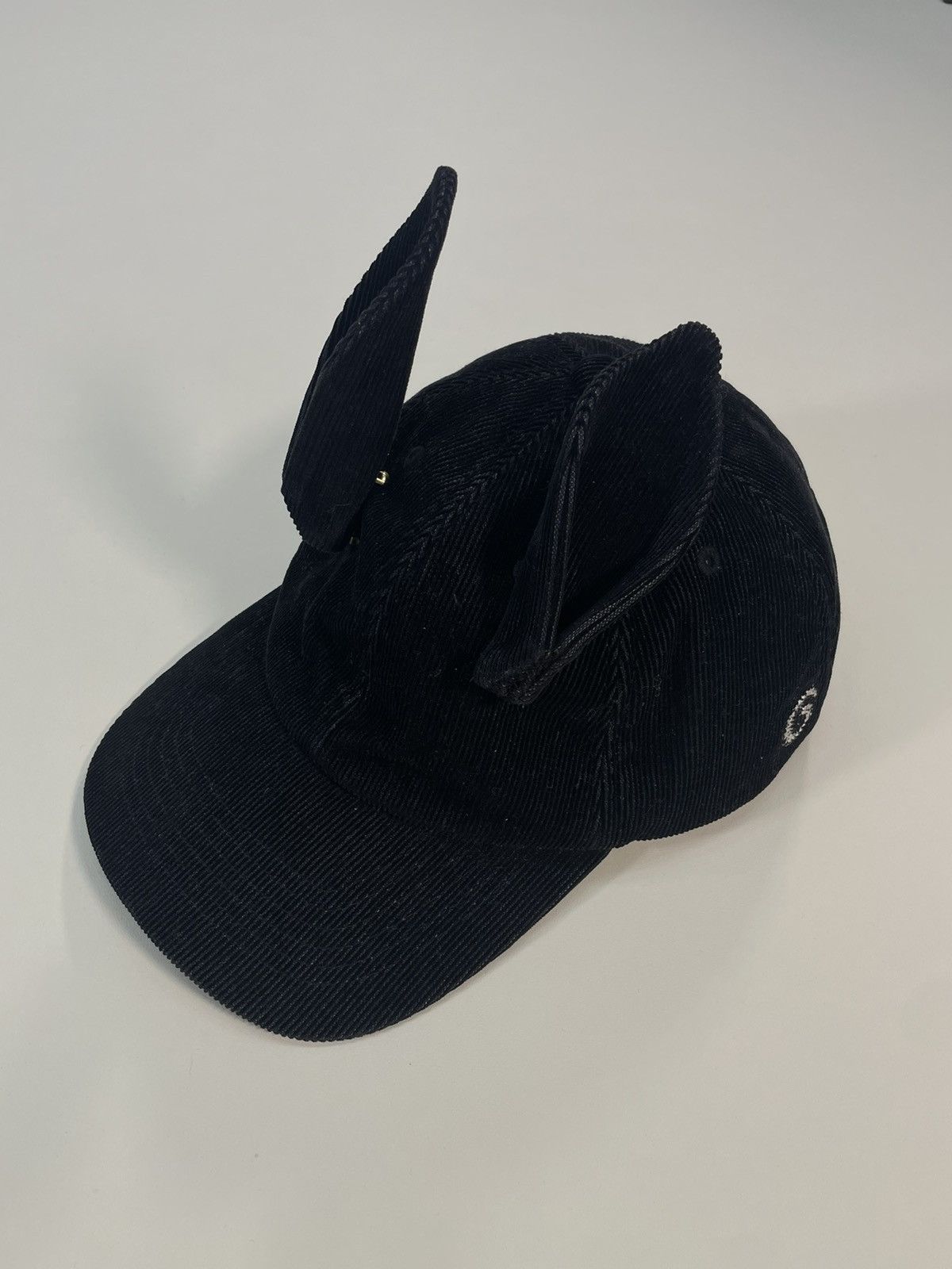 image of Undercover Aw20 Bunny Ear Hat in Black, Men's