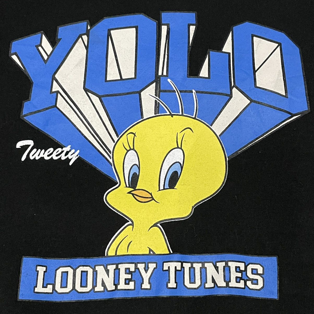 Anime × Cartoon Network × Warner Bros Looney Tunes Tweety Cropped Crewneck Sweatshirt Size M / US 6-8 / IT 42-44 - 3 Thumbnail