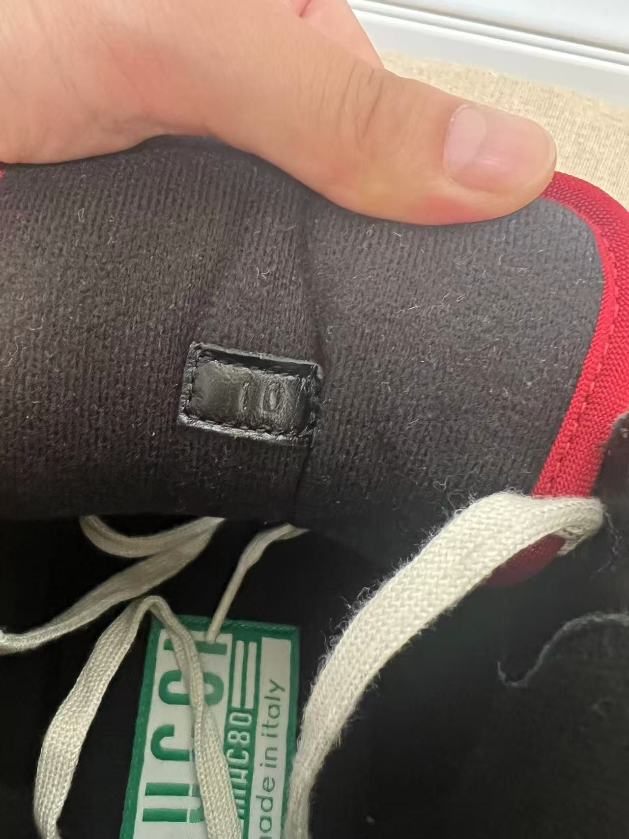 Gucci men Gucci MAC80 High Black White Red Size US 10.5 / EU 43-44 - 3 Thumbnail