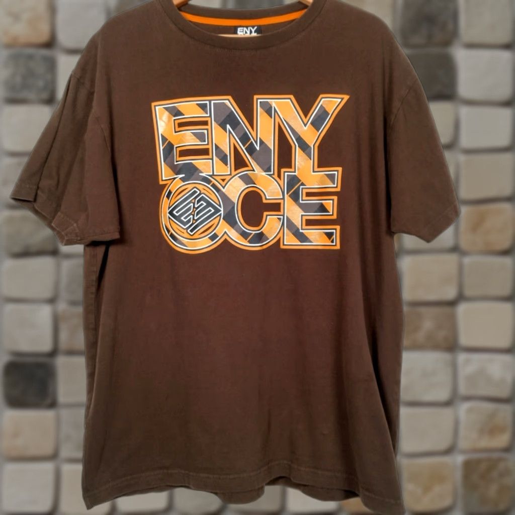 Enyce VINTAGE ENYCE Shirt Men XL Brown Orange Hip Hop Streetwear Graphic Y2K Mens Shirt XL Brown Orange Hip Hop Streetwear Graphic Y2K Size US XL / EU 56 / 4 - 1 Thumbnail