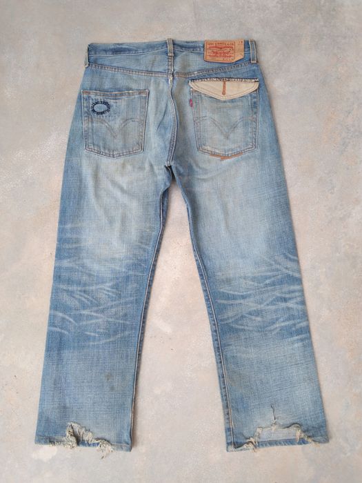 Vintage Vintage Levi's 501 Distressed Jeans 32x28 | Grailed