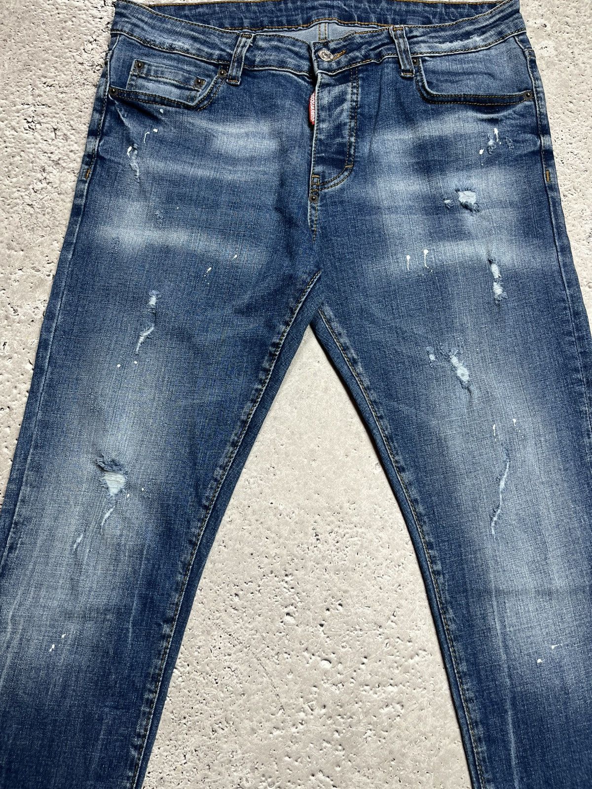 Dsquared2 Dsquared2 Slim Fit Skinny Jeans Blue Denim Made in Italy 52 Size US 34 / EU 50 - 8 Thumbnail