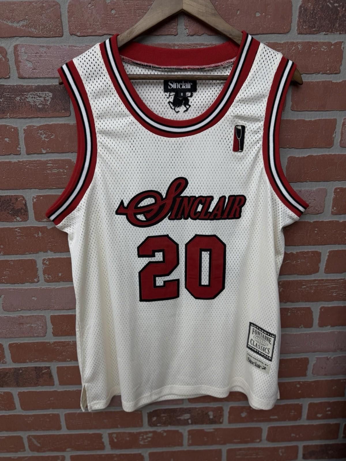 Sinclair Global Sinclair Basketball Jersey Red White Size Medium Authentic Size US M / EU 48-50 / 2 - 1 Thumbnail