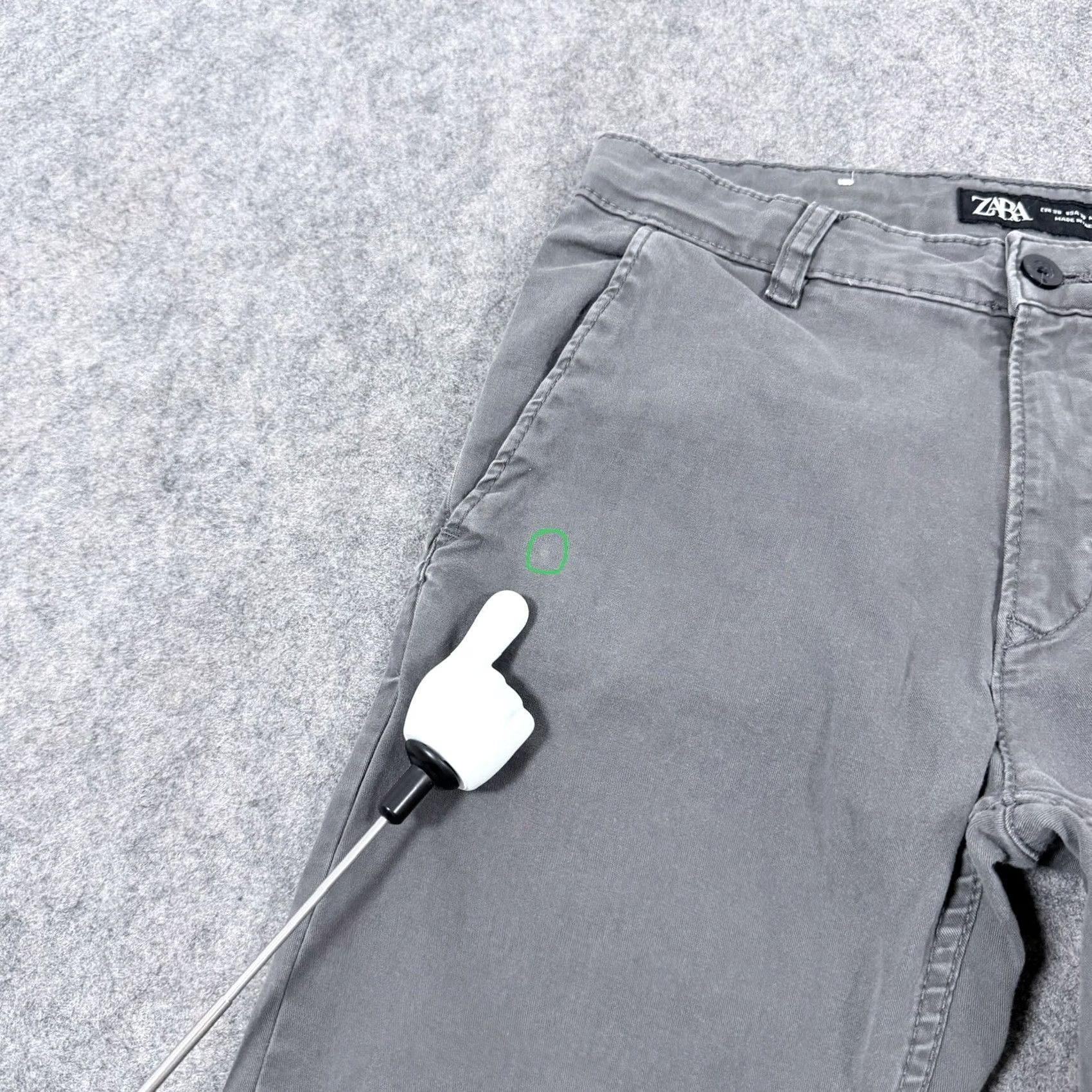 Zara Zara Slim Casual Stretch Chino Pant Men's Sz US 30 Gray Chino Slim Stretch Casual Pant Mens 30 Gray Size US 30 / EU 46 - 6 Thumbnail