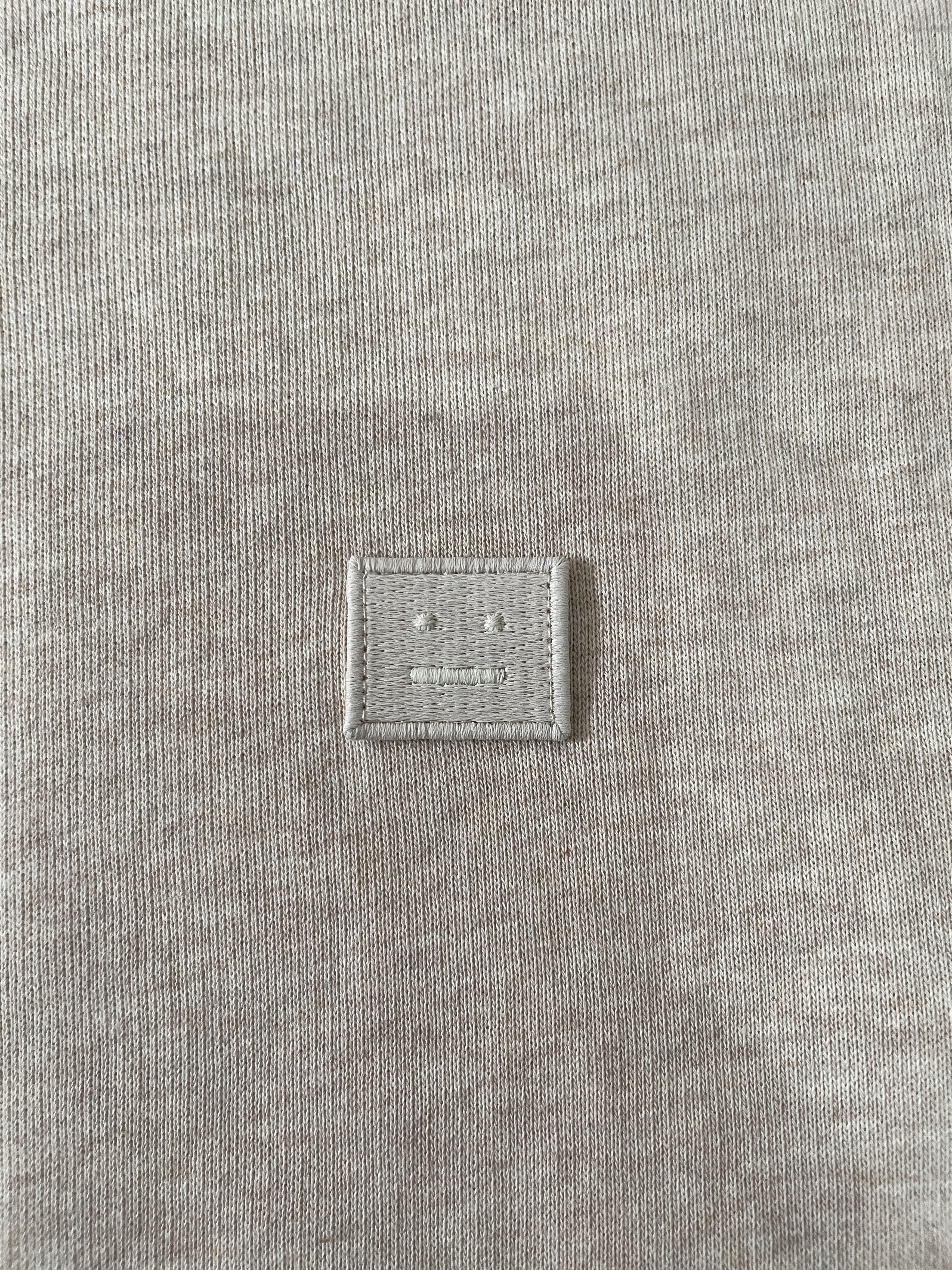 Acne Studios Acne Studios Face Logo Crewneck Sweatshirt Oatmeal Melange Size US M / EU 48-50 / 2 - 4 Thumbnail