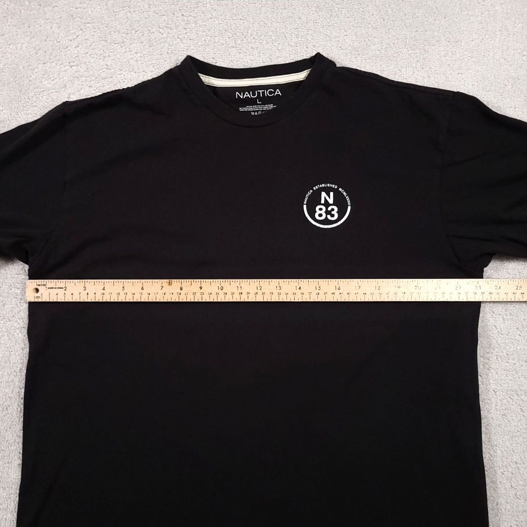 Nautica Nautica Competition Graphic T-Shirt Mens Large Black Sailing Double-Sided Size US L / EU 52-54 / 3 - 5 Thumbnail