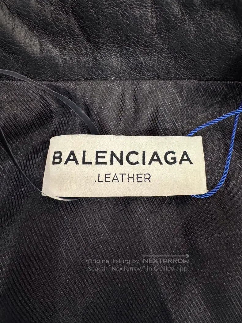 Balenciaga Balenciaga Black Asymmetrical Zipper Women's Biker Leather Size XS / US 0-2 / IT 36-38 - 5 Thumbnail
