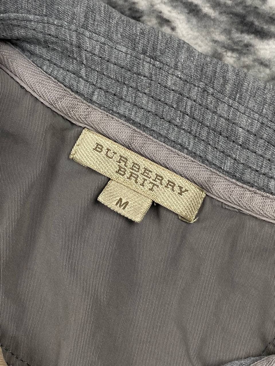 Burberry Burberry Brit Polo Shirt Nova Check Collar Men Size M Gray Size US M / EU 48-50 / 2 - 7 Thumbnail