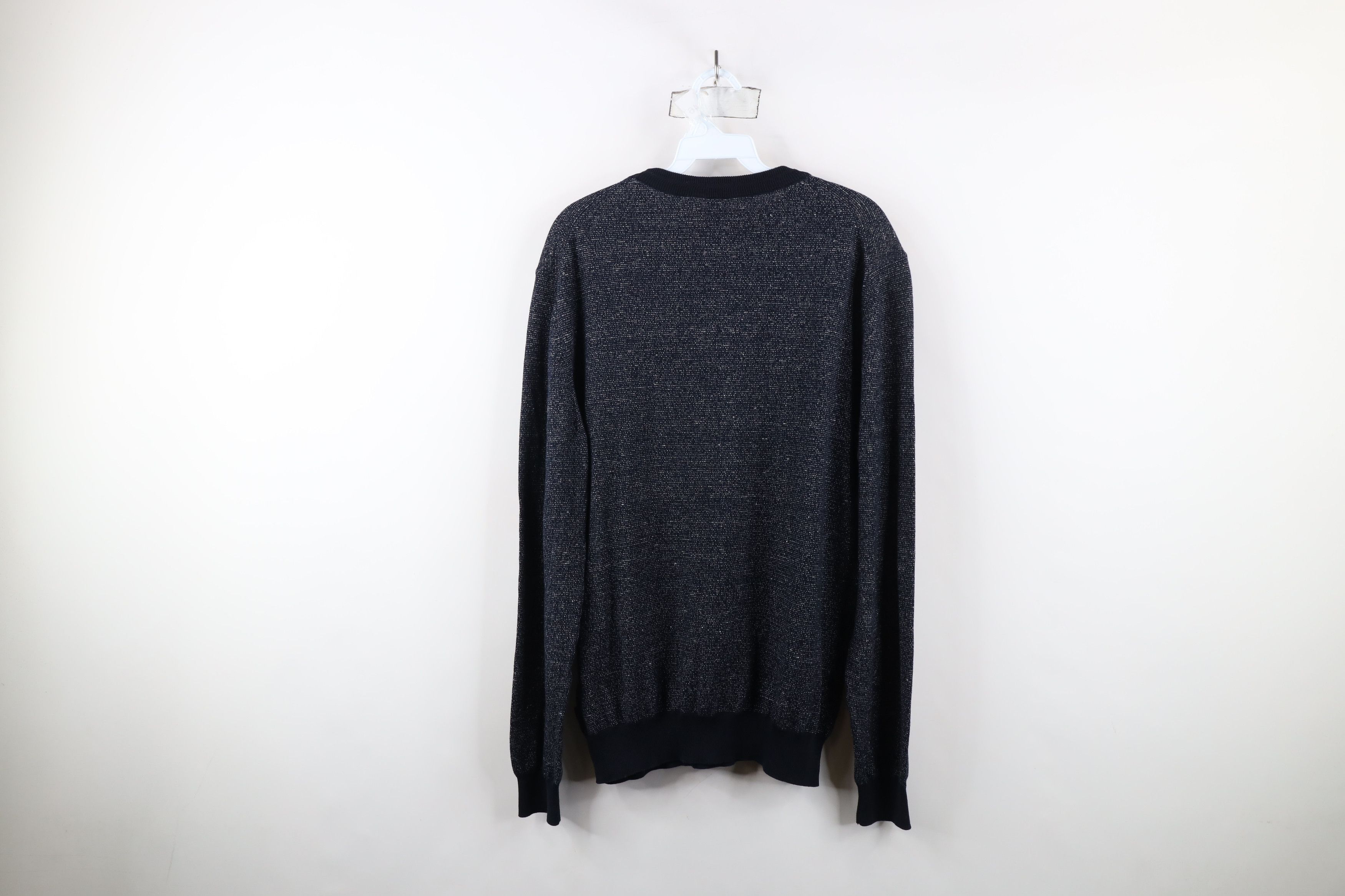 Hugo Boss × Vintage Hugo Boss Fit Cotton Linen Blend Knit Crewneck Sweater Blue Size US L / EU 52-54 / 3 - 9 Thumbnail