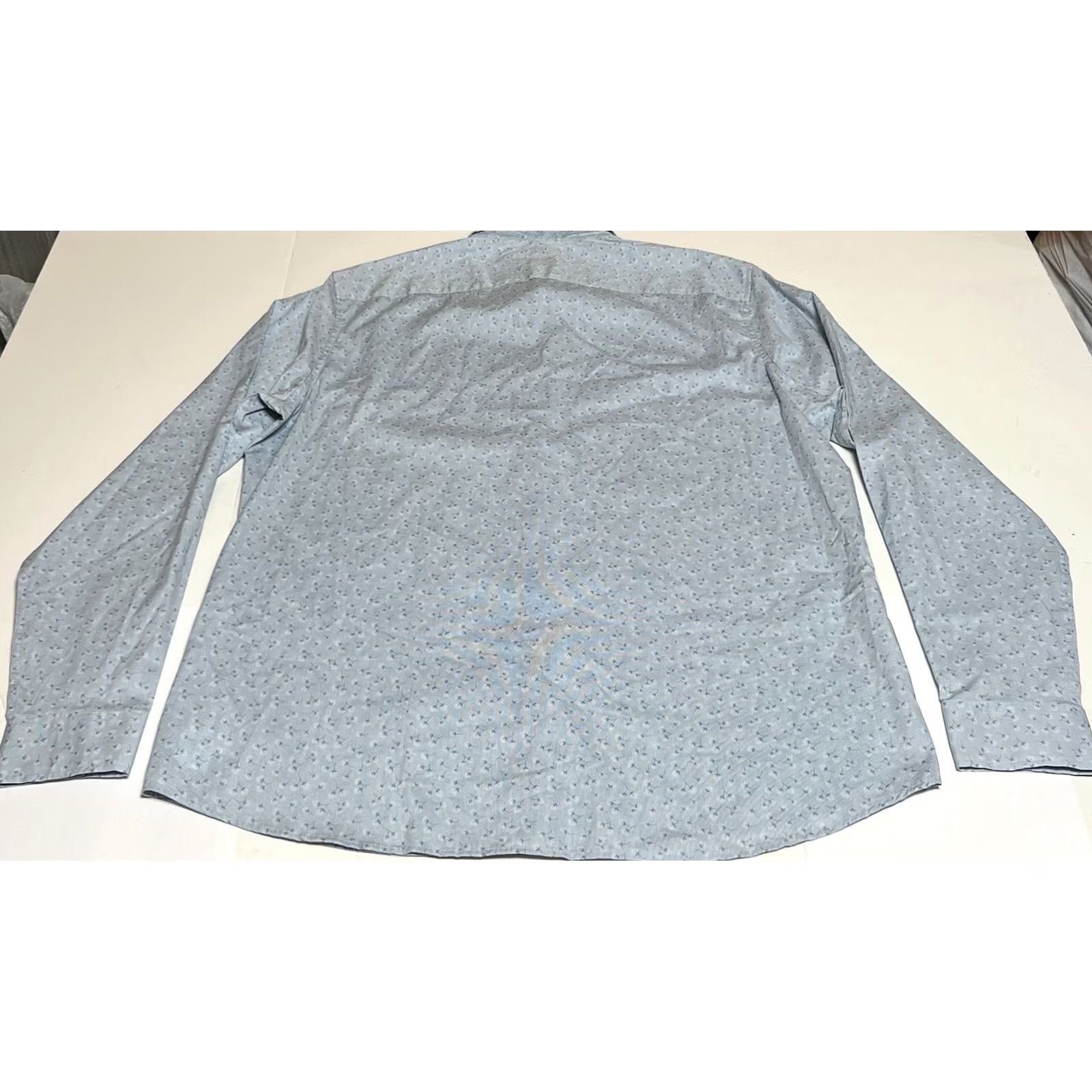 Michael Kors Michael Kors Men's XXL Slim Chambray Floral Dandelion Long Sleeve Button Shirt Size US XXL / EU 58 / 5 - 3 Thumbnail