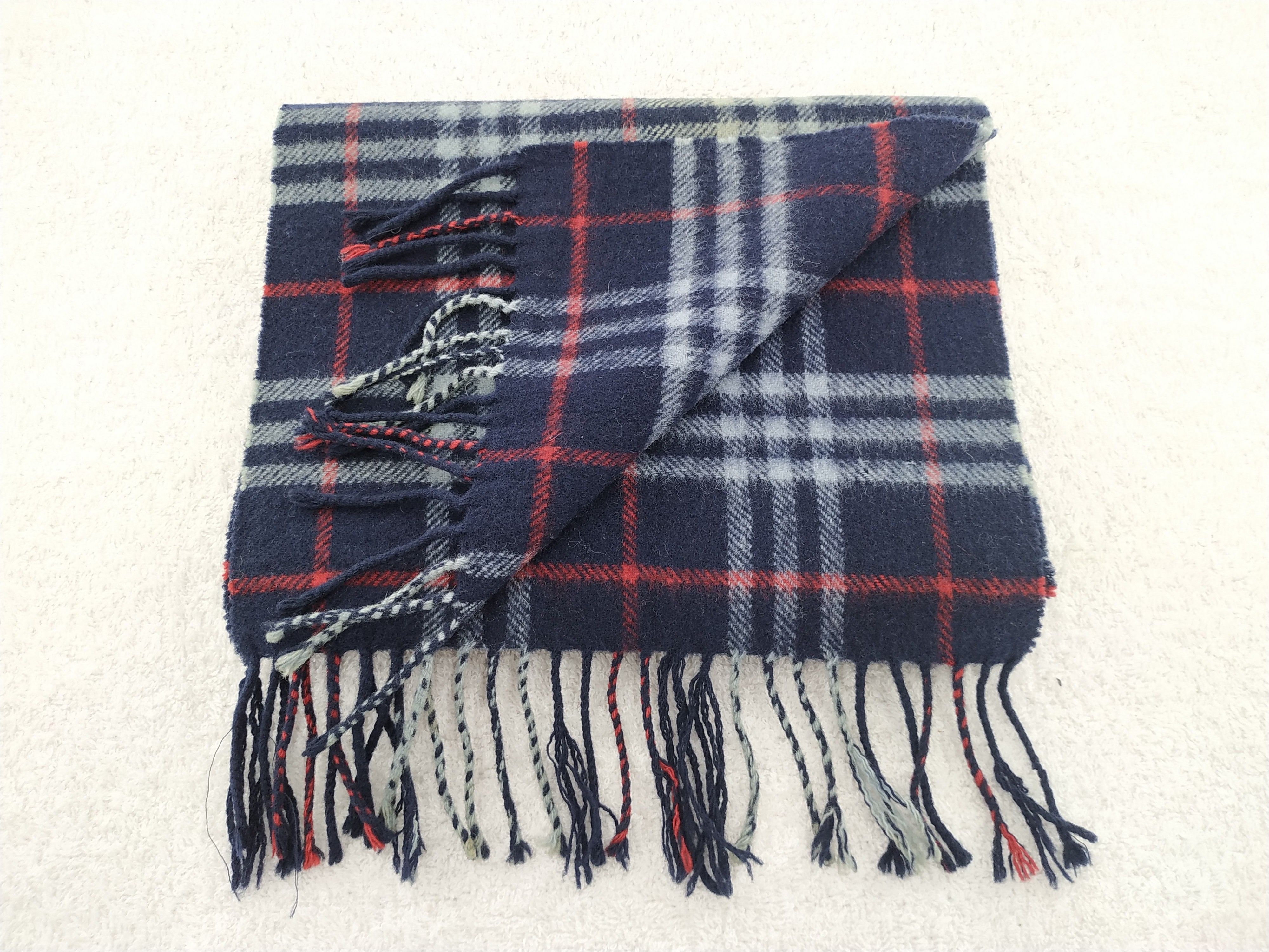 Burberry × Vintage Burberry Scarf / Muffler / Neckwear - WW232 Size ONE SIZE - 4 Thumbnail