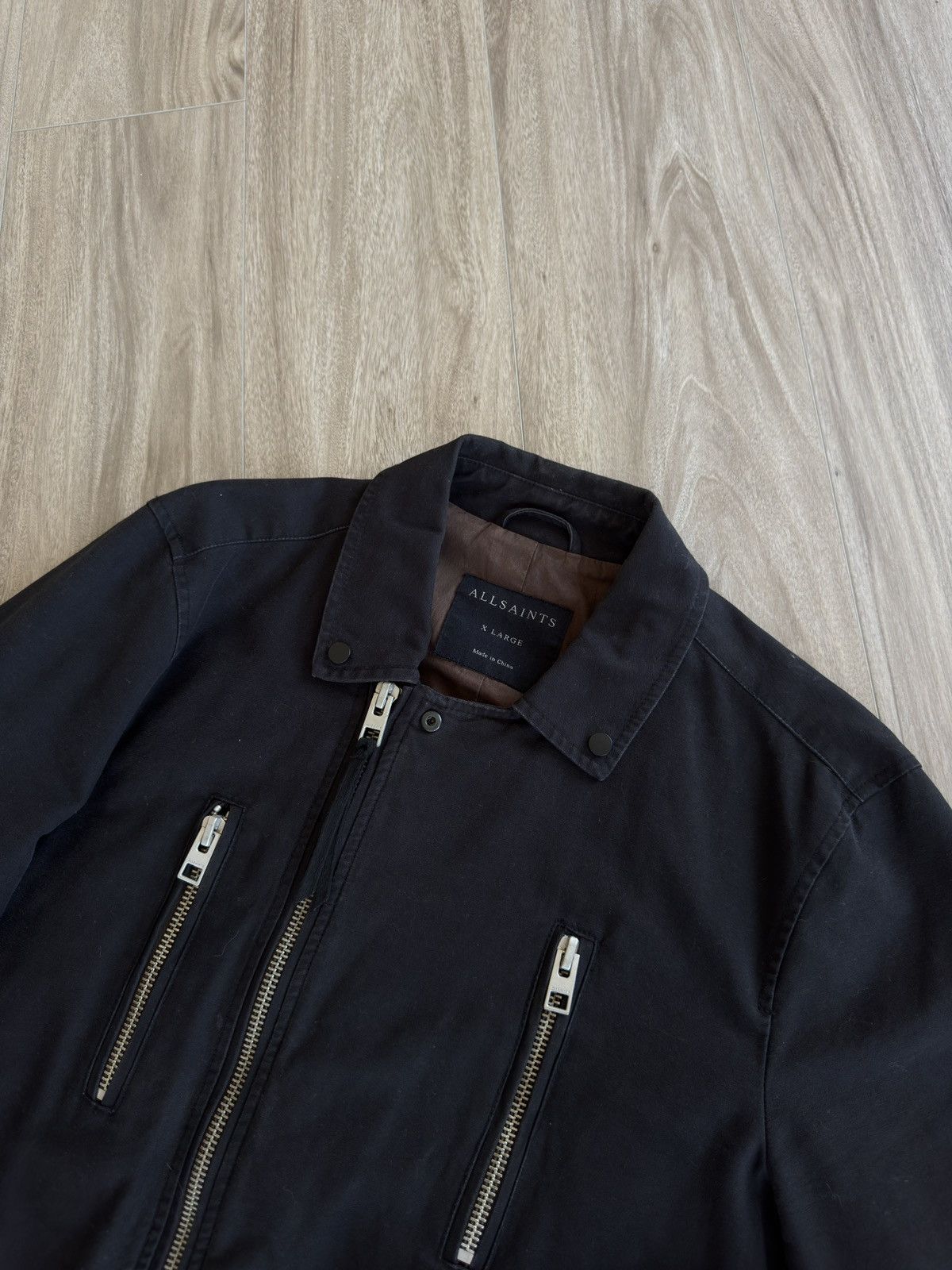 Allsaints Surplus Biker Zipper Jacket Black Size US XL / EU 56 / 4 - 2 Thumbnail