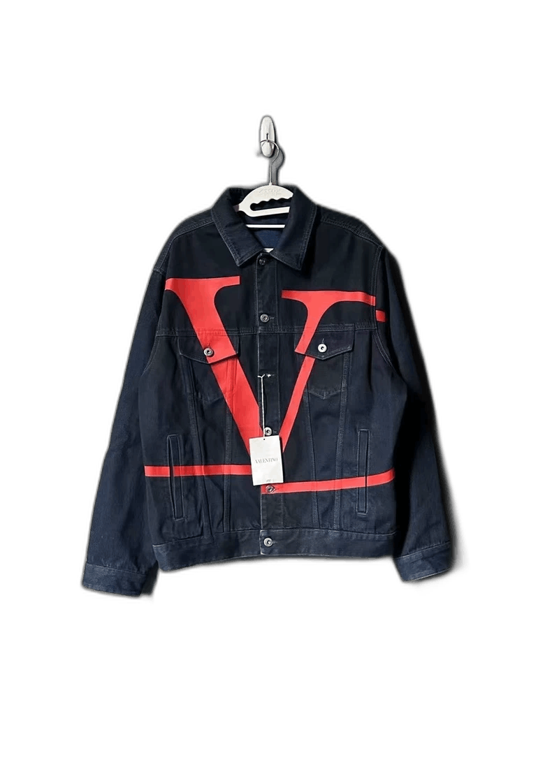 Valentino large logo denim jacket