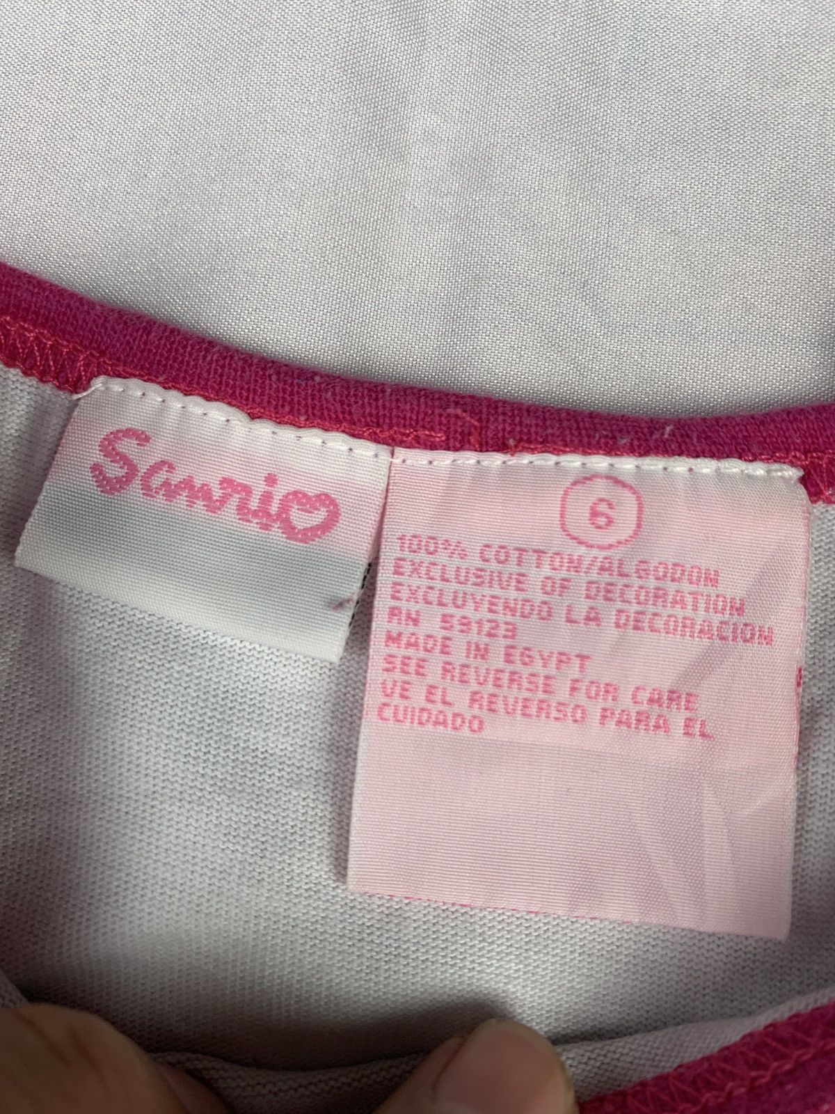 Anime 2000s Hello Kitty by Sanrio Cute Embroidered Icon Baby Tee Size XS / US 0-2 / IT 36-38 - 7 Thumbnail