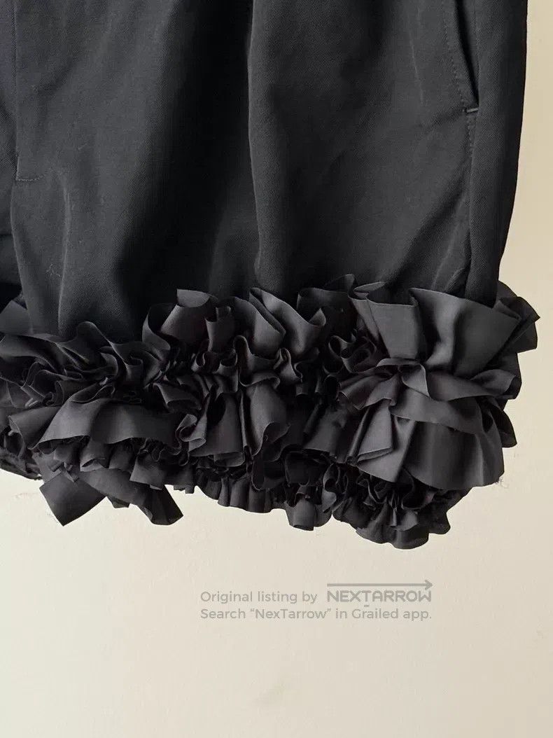 Comme des Garcons Comme des Garcons size M Ruched Flower Cluster Low-Rise Sh Size 22" - 5 Thumbnail