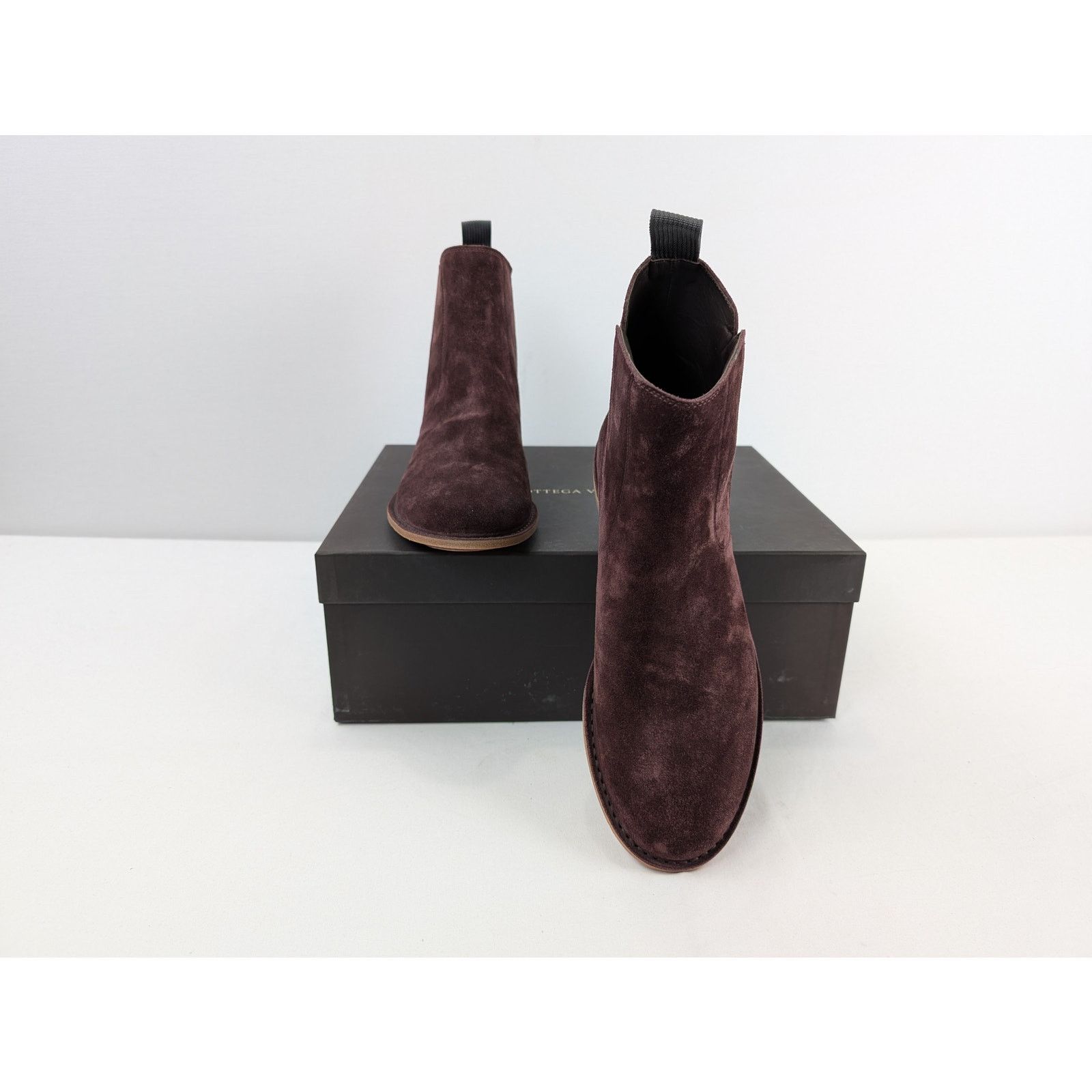 Bottega Veneta o1rshd1 Chelsea Boots in Burgundy Suede Size US 8.5 / EU 41-42 - 15 Thumbnail