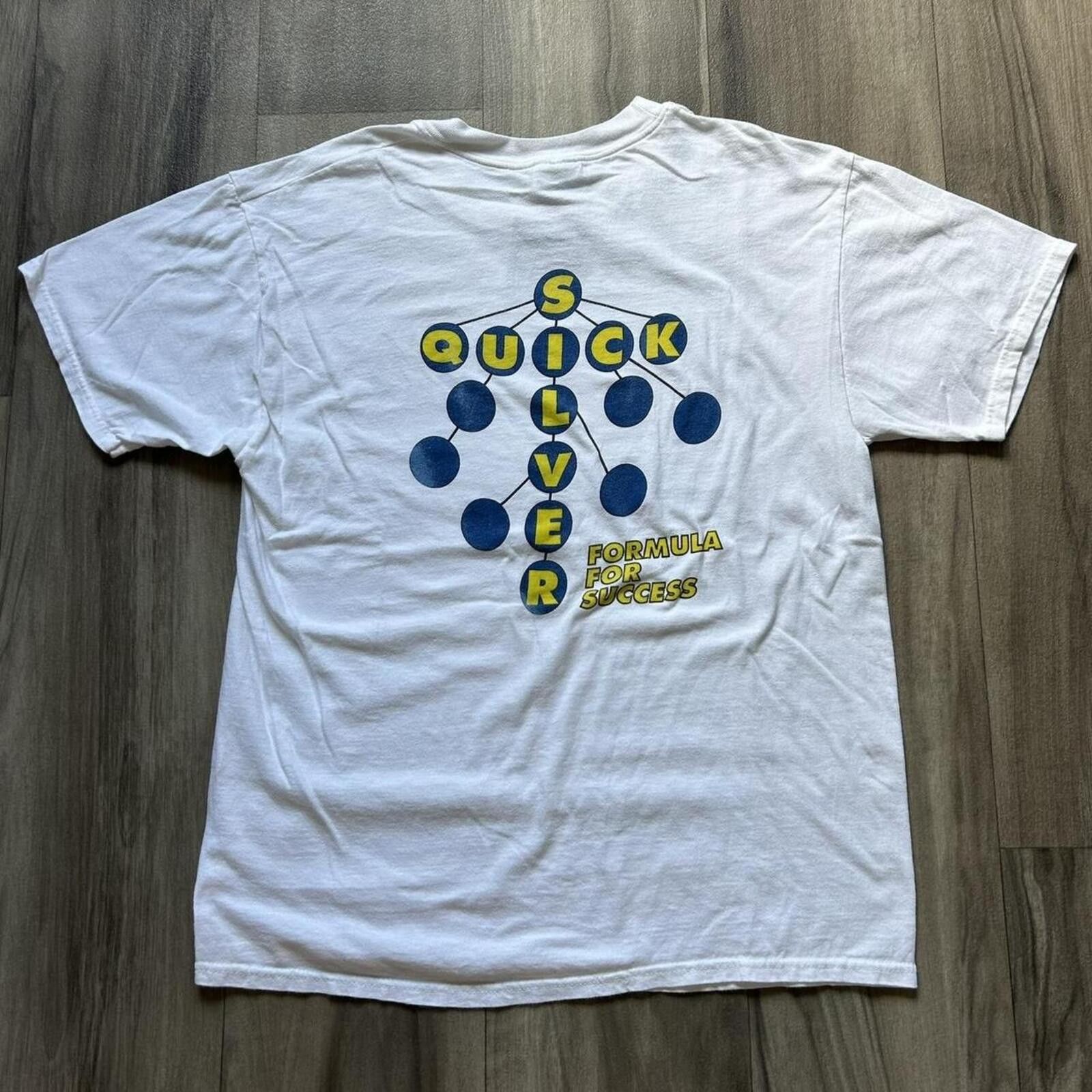 Quiksilver Vintage 90’s Quicksilver Surf White Graphic t shirt size L Size US L / EU 52-54 / 3 - 1 Thumbnail