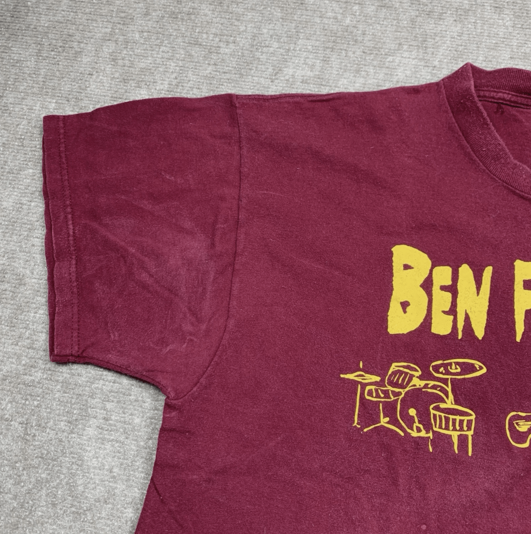 Fruit Of The Loom Ben Folds Five Kiss My A** Music Band Shirt XL Red Vintage Size US XL / EU 56 / 4 - 3 Thumbnail