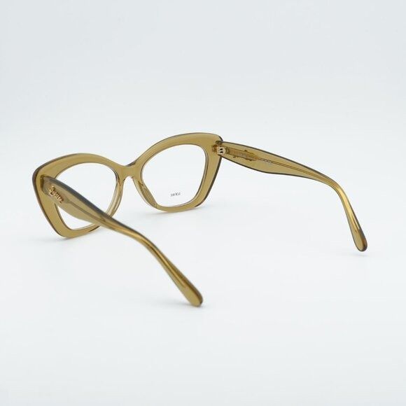 Loewe Loewe LW50067I 096 Eyeglasses Glossy Green 52mm Cat Eye Size ONE SIZE - 3 Thumbnail